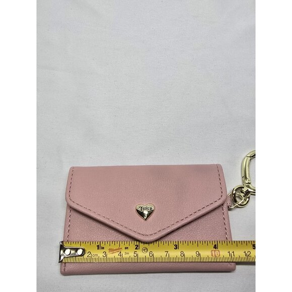 Juicy Couture Mini Clip On Coin Pouch Keychain- Pink - Picture 8 of 8